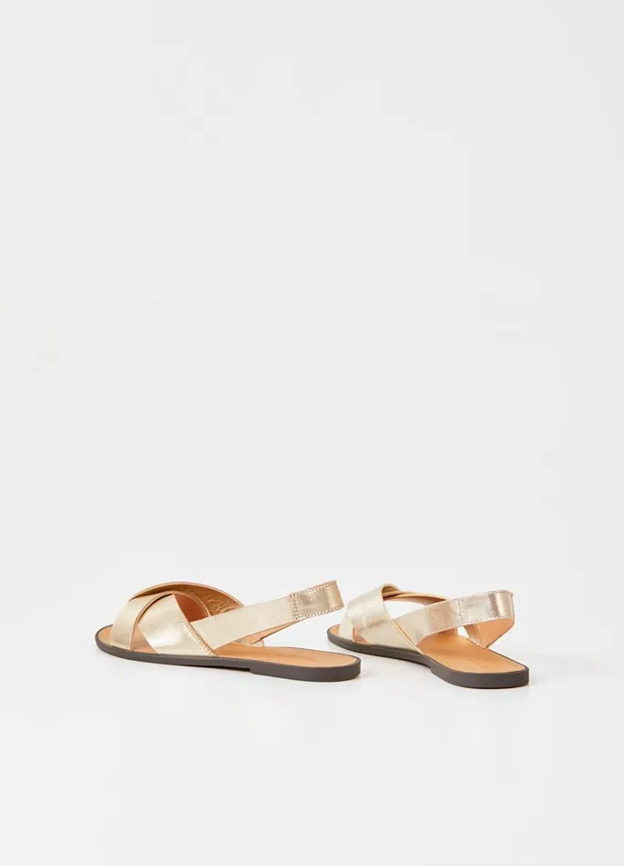 Women Vagabond Sandals TIA 20 SANDALS Gold Metallic Leather