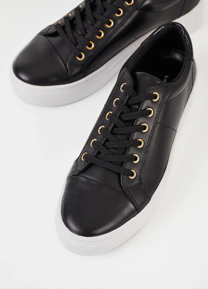 Women Vagabond Sneakers ZOE PLATFORM SNEAKERS Black Leather
