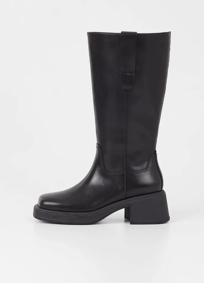 Women Vagabond Tall Boots DORAH TALL BOOTS Black Leather