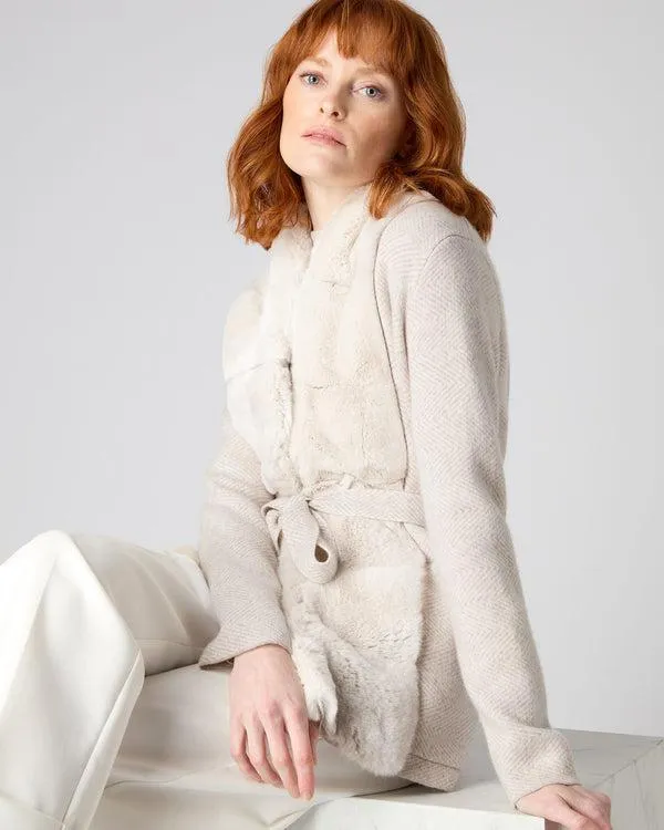 Women Women039s Herringbone Cashmere Jacket With Fur TrimIn New Ivory White New Ivory White NPeal Coats and Jackets Women Women039s Herringbone Cashmere Jacket With Fur TrimIn New Ivory White New Ivory White NPeal Coats and Jackets