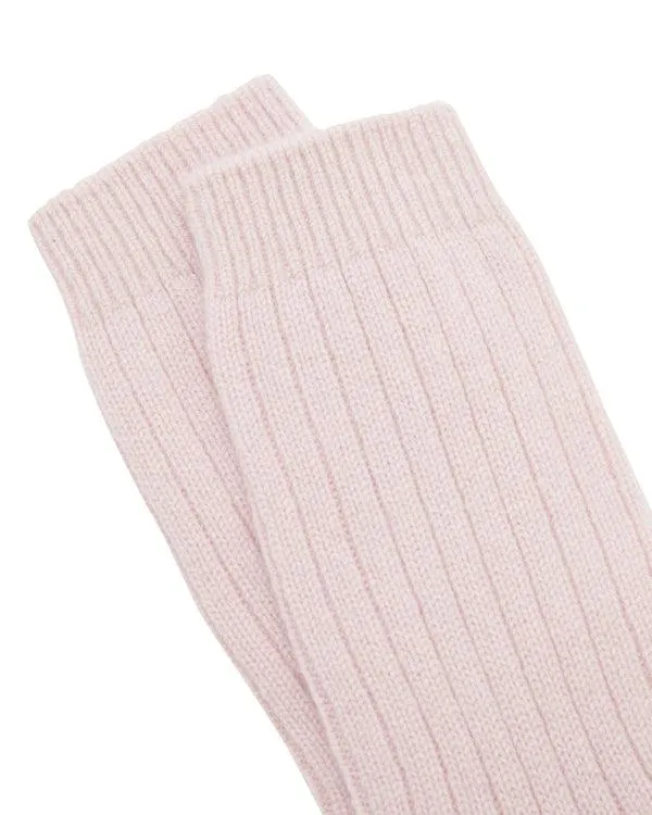 Women Women039s Rib Cashmere House SocksIn Pale Pink Pale Pink NPeal Slippers and Socks
