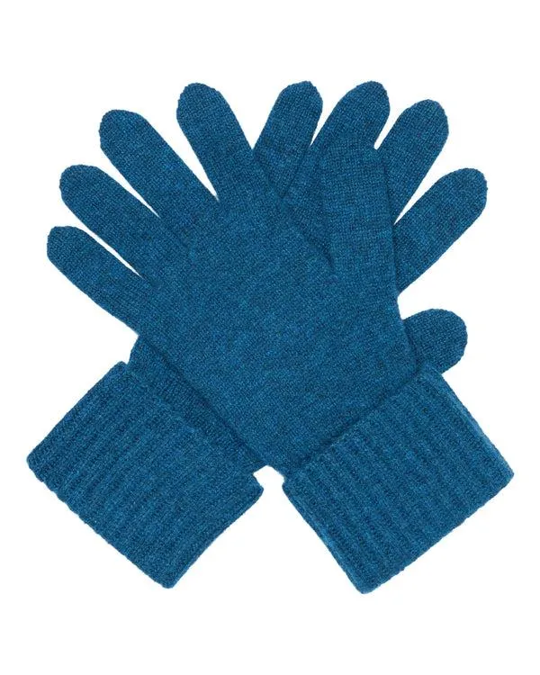 Women Women039s Ribbed Cashmere GlovesIn Lagoon Blue Lagoon Blue NPeal Gloves