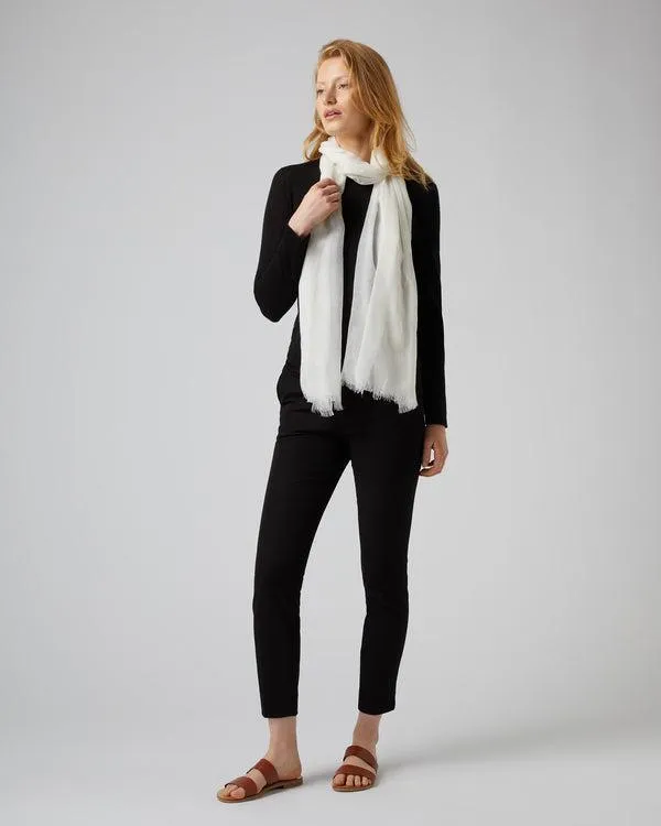 Women Women039s Superfine Long Sleeve Cashmere TopIn Black Black NPeal Tops and Tshirts