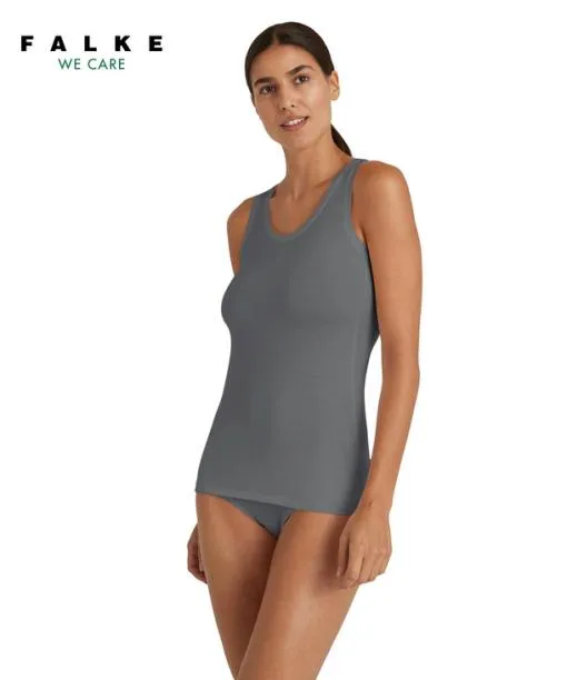 Women Women Top Roundneck Daily ClimaWool Dark Grey FALKE Bras and Tops