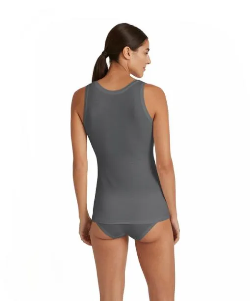 Women Women Top Roundneck Daily ClimaWool Dark Grey FALKE Bras and Tops