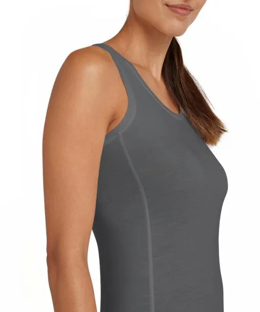Women Women Top Roundneck Daily ClimaWool Dark Grey FALKE Bras and Tops