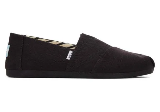 Women WomenAlpargata All Black Recycled Cotton Canvas Blackblack TOMS Alpargatas