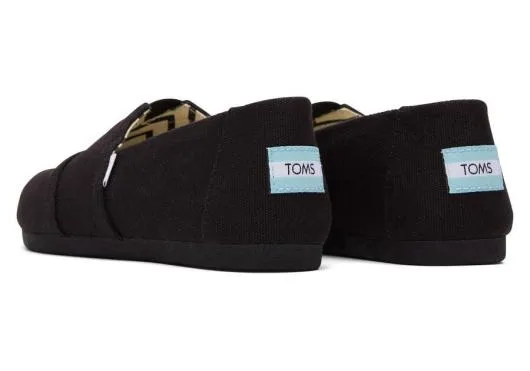 Women WomenAlpargata All Black Recycled Cotton Canvas Blackblack TOMS Alpargatas