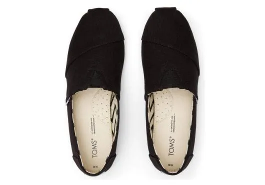 Women WomenAlpargata All Black Recycled Cotton Canvas Blackblack TOMS Alpargatas