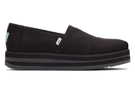 Women WomenAlpargata Black Midform Espadrille Black TOMS Alpargatas