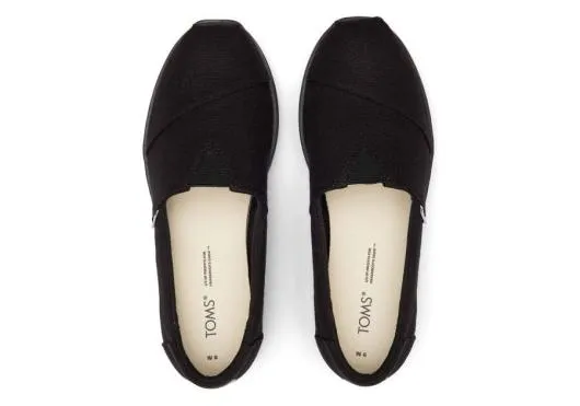 Women WomenAlpargata Black Midform Espadrille Black TOMS Alpargatas