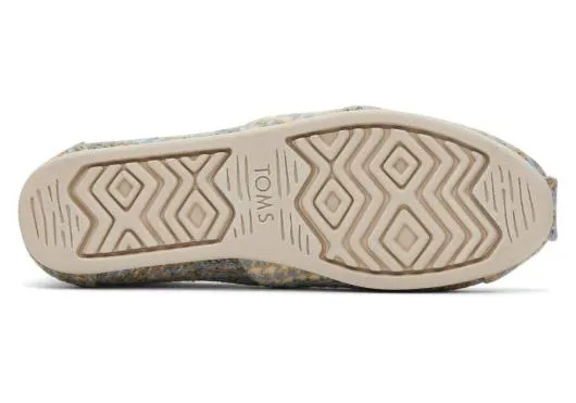 Women WomenAlpargata Blue Plaid Tweed Plaid Sky Blue TOMS Alpargatas
