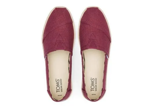 Women WomenAlpargata Cupsole Rose Heritage Canvas Slip On Vintage Rose TOMS Alpargatas