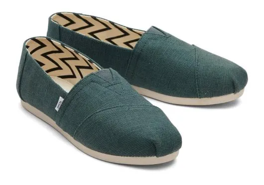 Women WomenAlpargata Green Heritage Canvas Dark Green TOMS Alpargatas