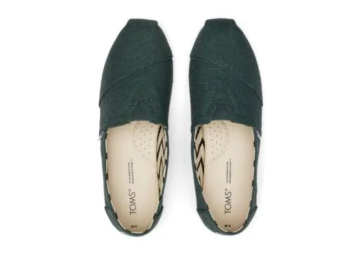 Women WomenAlpargata Green Heritage Canvas Dark Green TOMS Alpargatas