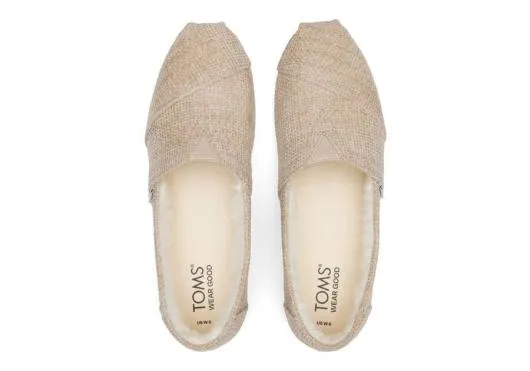 Women WomenAlpargata Oatmeal Chenille With Faux Fur Chenille Oatmeal TOMS Exclusives