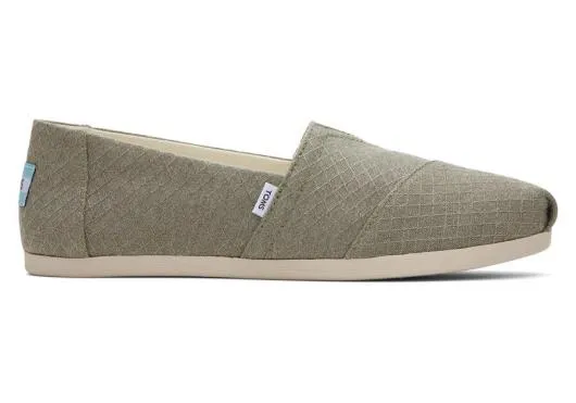 Women WomenAlpargata Vetiver Diamond Texture Grey Diamond TOMS Alpargatas