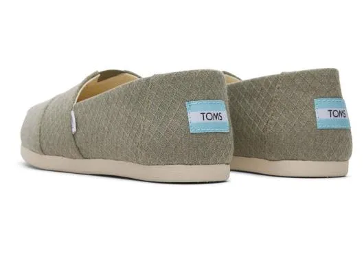 Women WomenAlpargata Vetiver Diamond Texture Grey Diamond TOMS Alpargatas