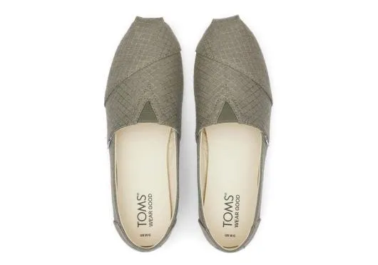 Women WomenAlpargata Vetiver Diamond Texture Grey Diamond TOMS Alpargatas
