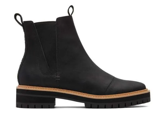 Women WomenDakota Black Water Resistant Leather Boot Black TOMS Boots and Booties Women WomenDakota Black Water Resistant Leather Boot Black TOMS Boots and Booties