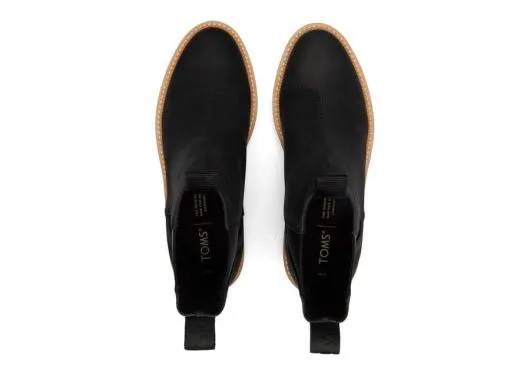 Women WomenDakota Black Water Resistant Leather Boot Black TOMS Boots and Booties