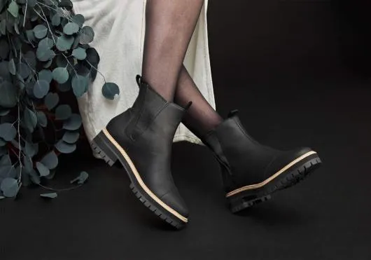 Women WomenDakota Black Water Resistant Leather Boot Black TOMS Boots and Booties