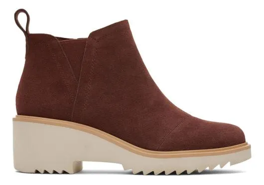 Women WomenMaude Chestnut Suede Wedge Boot Chestnut Suede TOMS Boots and Booties Women WomenMaude Chestnut Suede Wedge Boot Chestnut Suede TOMS Boots and Booties