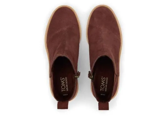 Women WomenMaude Chestnut Suede Wedge Boot Chestnut Suede TOMS Boots and Booties