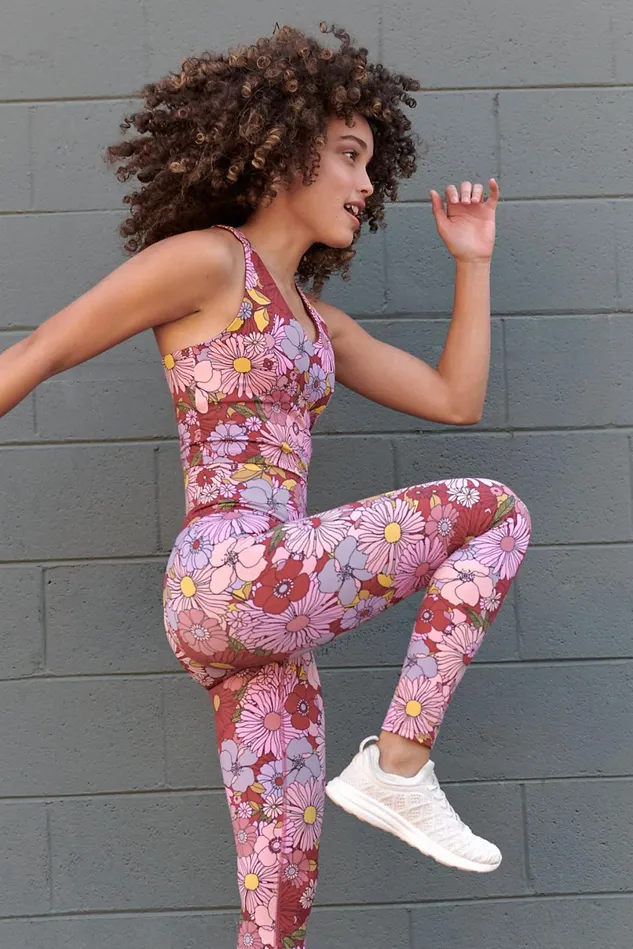 Women Workout Tops Free People Ruby Top Marsala Floral