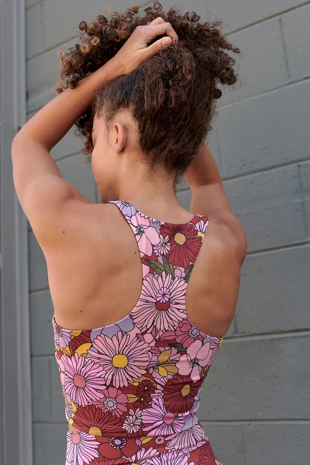 Women Workout Tops Free People Ruby Top Marsala Floral