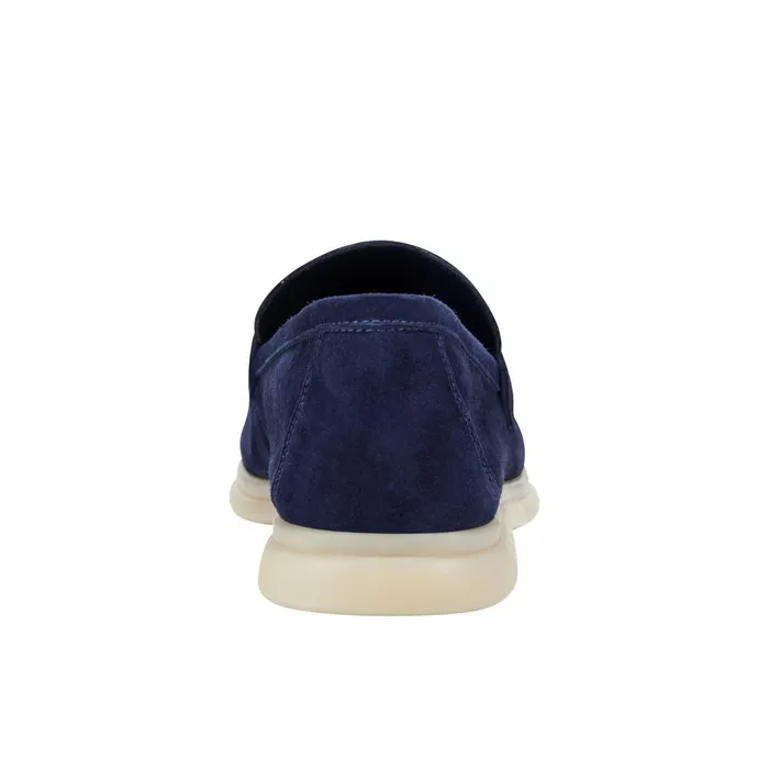 Women Yanelli Casual Loafer Navy Suede Marc Fisher Loafers and Flats