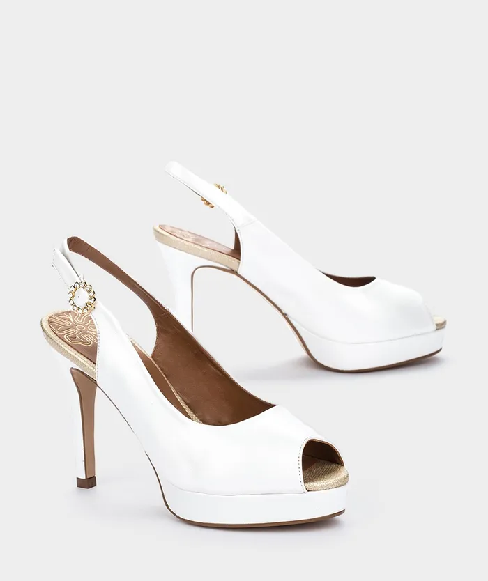Women Zurich White 8211 Heeled Sandals Pedro Miralles Women Zurich White 8211 Heeled Sandals Pedro Miralles