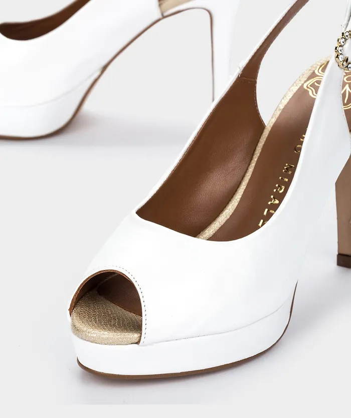 Women Zurich White 8211 Heeled Sandals Pedro Miralles Women Zurich White 8211 Heeled Sandals Pedro Miralles