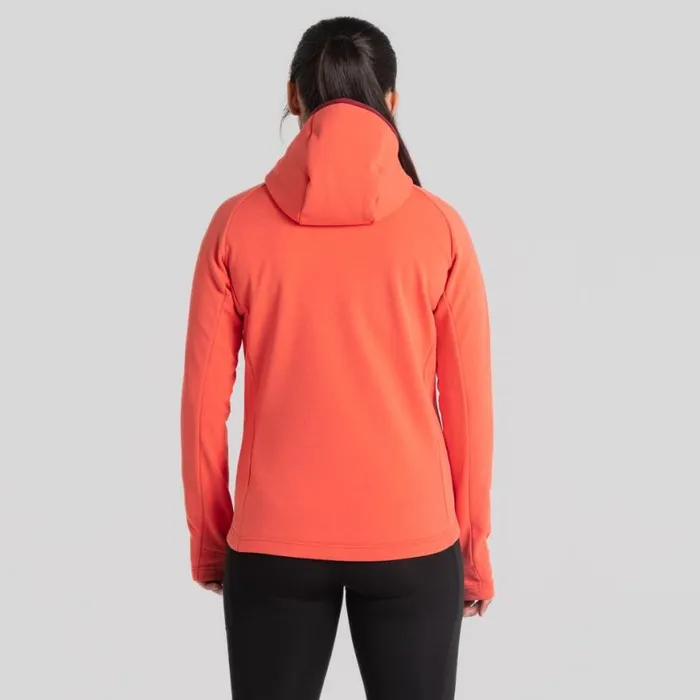Womens Full Zip Fleece Craghoppers Dynamic Pro Hooded Jacket Rose Coral Womens Full Zip Fleece Craghoppers Dynamic Pro Hooded Jacket Rose Coral