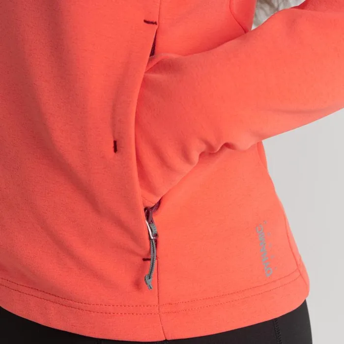 Womens Full Zip Fleece Craghoppers Dynamic Pro Hooded Jacket Rose Coral Womens Full Zip Fleece Craghoppers Dynamic Pro Hooded Jacket Rose Coral