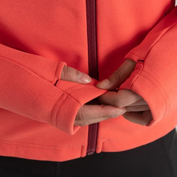 Womens Full Zip Fleece Craghoppers Dynamic Pro Hooded Jacket Rose Coral Womens Full Zip Fleece Craghoppers Dynamic Pro Hooded Jacket Rose Coral
