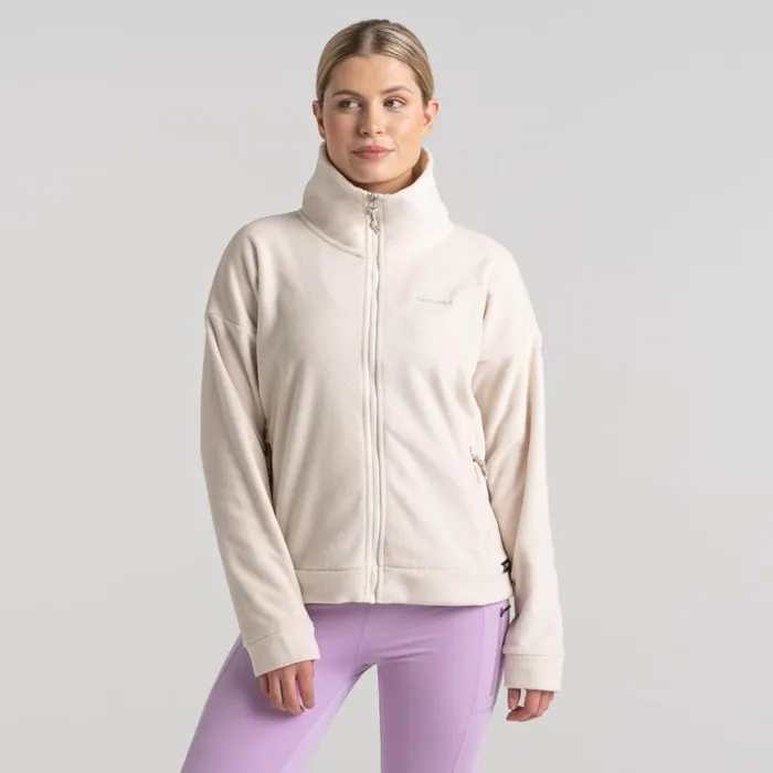 Womens Full Zip Fleece Craghoppers Polartec Caprice Full Zip Fleece Ecru