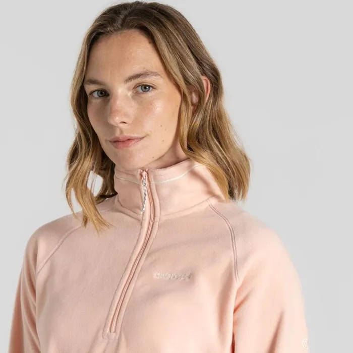 Womens Half Zip Fleece Craghoppers Miska VI Half Zip Fleece Pink Peach Womens Half Zip Fleece Craghoppers Miska VI Half Zip Fleece Pink Peach
