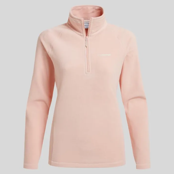 Womens Half Zip Fleece Craghoppers Miska VI Half Zip Fleece Pink Peach Womens Half Zip Fleece Craghoppers Miska VI Half Zip Fleece Pink Peach