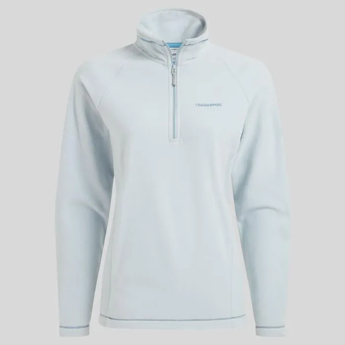 Womens Half Zip Fleece Craghoppers Miska VI Half Zip Fleece Sky Womens Half Zip Fleece Craghoppers Miska VI Half Zip Fleece Sky