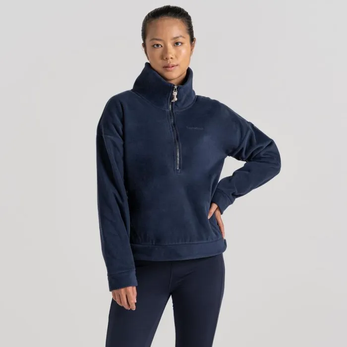 Womens Half Zip Fleece Craghoppers Polartec Caprice Half Zip Fleece Blue Navy