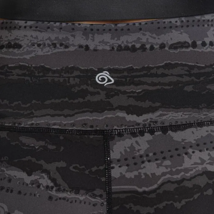 Womens Leggings Craghoppers Kiwi Pro Leggings Charcoal Print