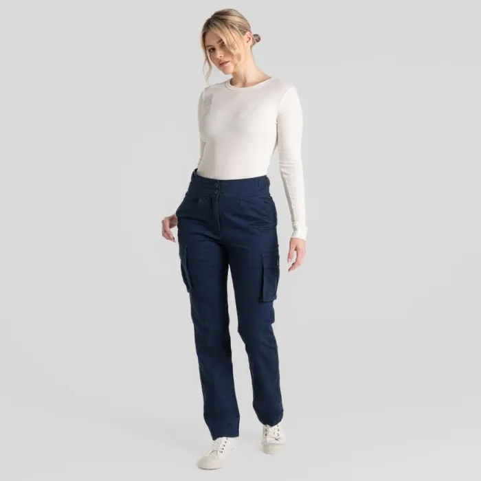 Womens Walking Trousers Craghoppers Araby Trouser Blue Navy