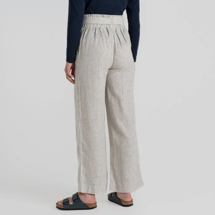 Womens Walking Trousers Craghoppers Nosibotanical Ophelia Trousers Stone Stripe Womens Walking Trousers Craghoppers Nosibotanical Ophelia Trousers Stone Stripe