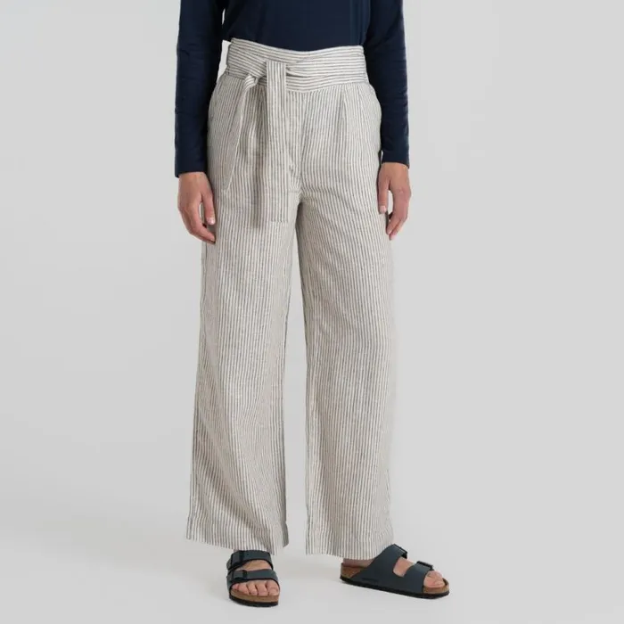 Womens Walking Trousers Craghoppers Nosibotanical Ophelia Trousers Stone Stripe Womens Walking Trousers Craghoppers Nosibotanical Ophelia Trousers Stone Stripe