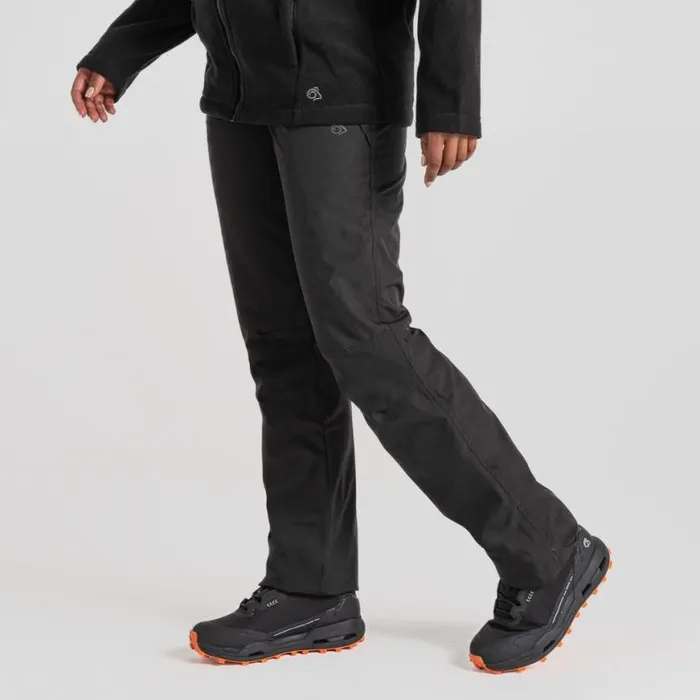 Womens Waterproof Trousers Craghoppers Aysgarth II Thermo Waterproof Trousers Black