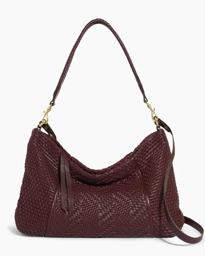 Woven All For Love Convertible Hobo True Plum Women Aimee Kestenberg Shoulder Bags Woven All For Love Convertible Hobo True Plum Women Aimee Kestenberg Shoulder Bags