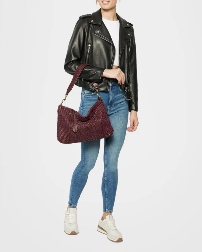 Woven All For Love Convertible Hobo True Plum Women Aimee Kestenberg Shoulder Bags