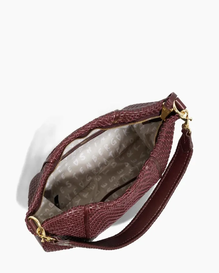 Woven All For Love Convertible Hobo True Plum Women Aimee Kestenberg Shoulder Bags