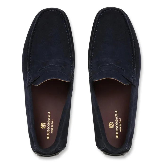 XANE CASUAL SUEDE SLIPON DRIVING MOCCASINNAVY Men Bruno Magli Casual Shoes